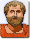 Busto en color del filsofo Aristteles