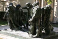 fotografía de los burgueses de Calais (Rodín) Museo Rodín París