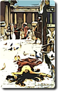 Imagen del martirio de Eulalia de Mérida